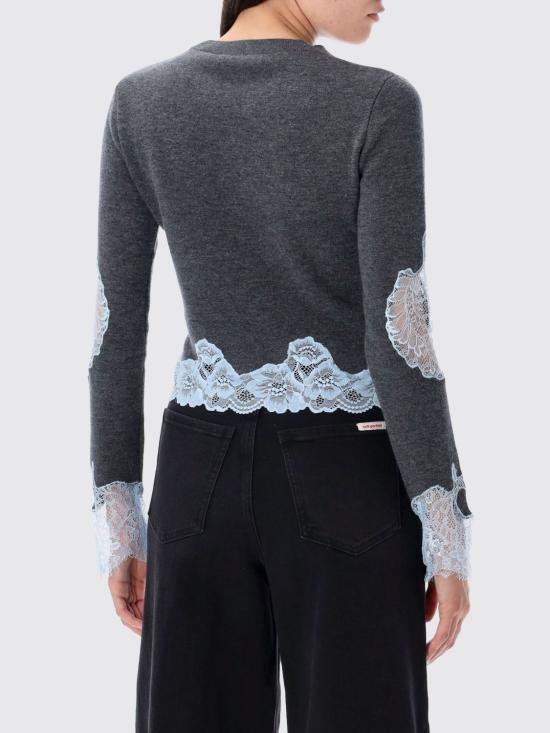 25FW 셀프 포트레이트 스웨터 PF25083TGR Grey - SELF PORTRAIT