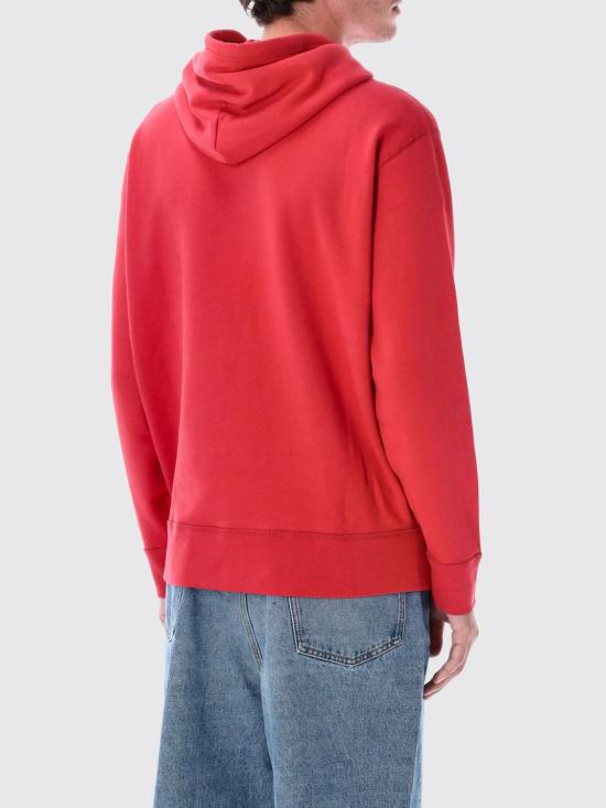 25FW 폴로 랄프로렌 포니 자수 플리스 후드 티셔츠  710766778 102 Red - POLO RALPH LAUREN