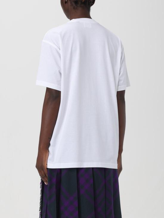 25FW 버버리 로고 반팔 티셔츠 8084234 White - BURBERRY