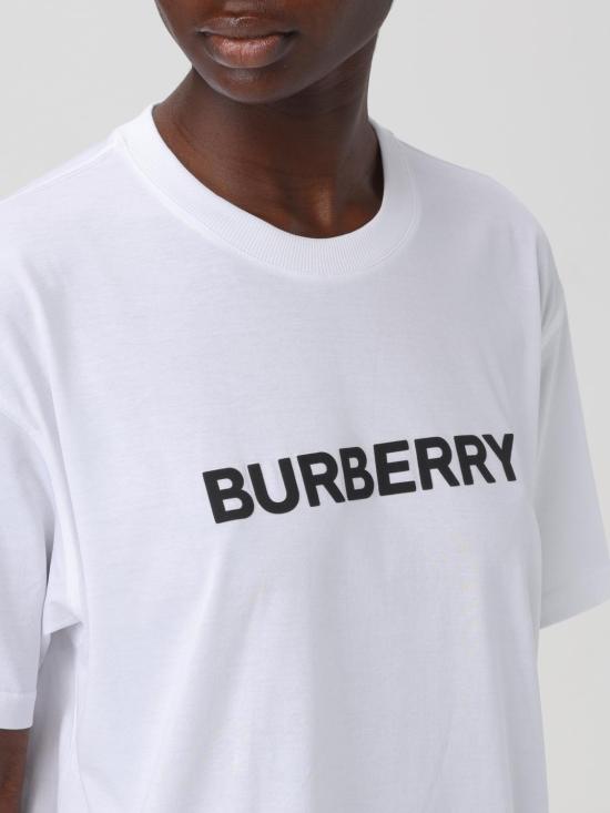 25FW 버버리 로고 반팔 티셔츠 8084234 White - BURBERRY