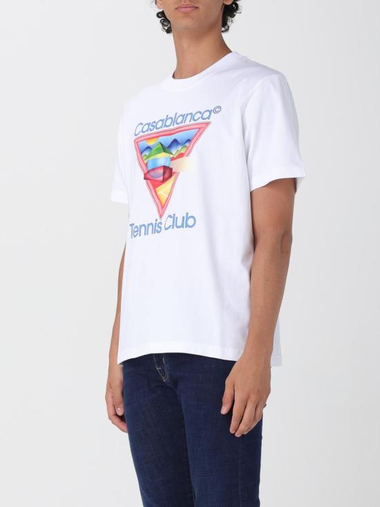 25FW 카사블랑카 반팔 티셔츠 MPF25JTS001 01 White - CASABLANCA