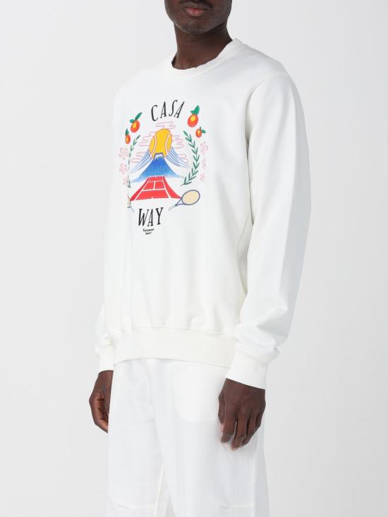 25FW 카사블랑카 긴팔 티셔츠 MPF25JTP293 03 White - CASABLANCA