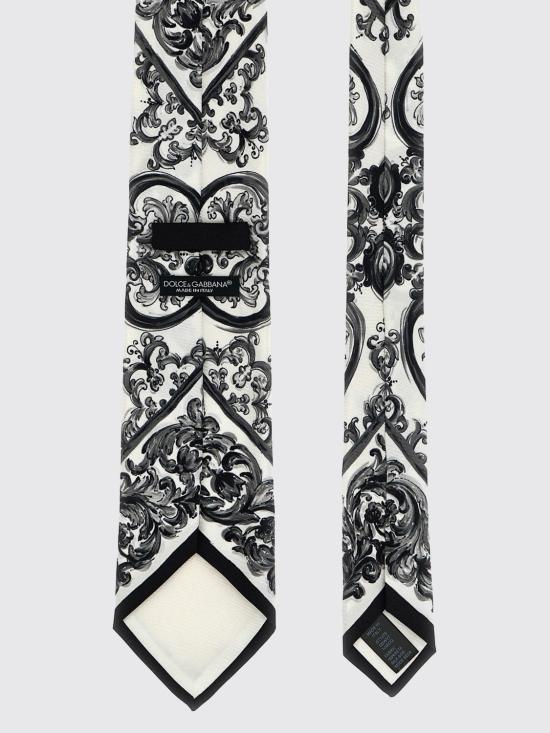25FW 돌체앤가바나 넥타이 GT147EG0WV7 HX5DQ White - DOLCE & GABBANA