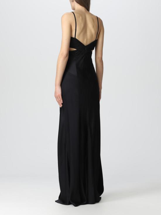 25FW 아멘쿠튀르 롱 원피스 AMS23511 009 Black - AMEN COUTURE