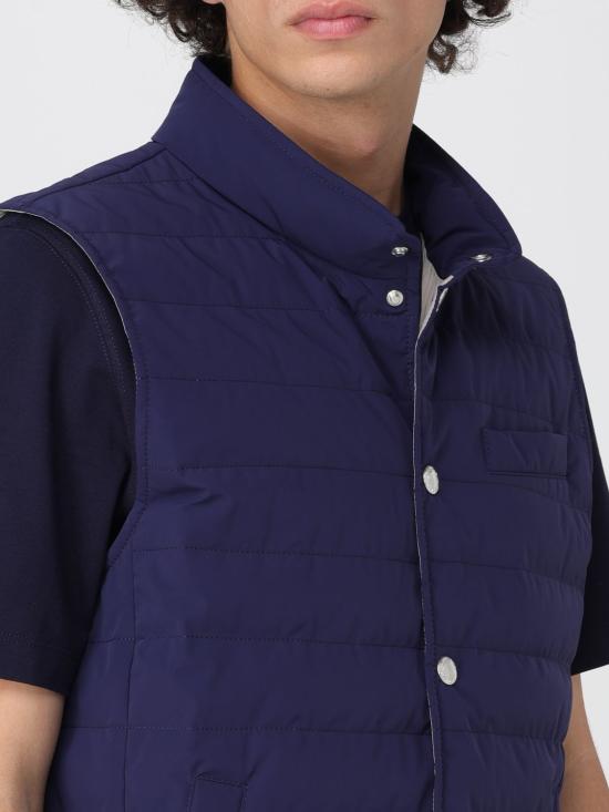 25FW 브루넬로 쿠치넬리 베스트 MM4911711 CJD31 Blue - BRUNELLO CUCINELLI