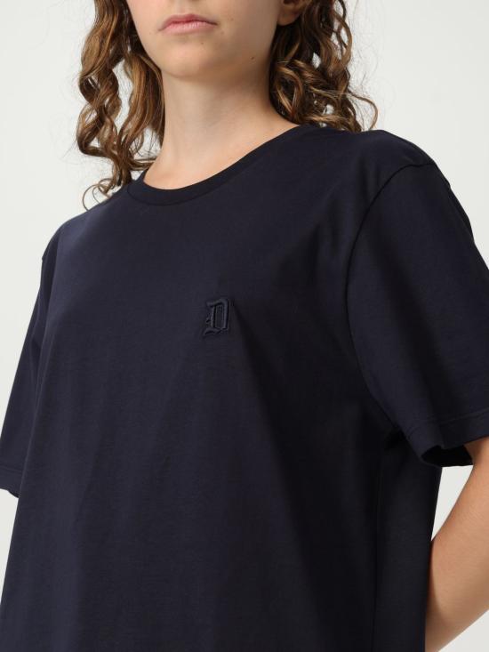 25FW 돈답 반팔 티셔츠 US198JF0309UFS6 890 Blue - DONDUP