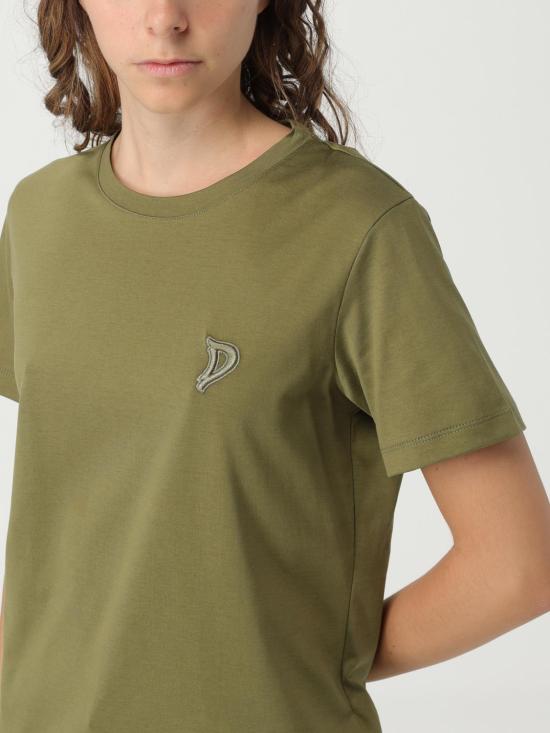 25FW 돈답 반팔 티셔츠 S746JF0271DFZ4 633 Green - DONDUP