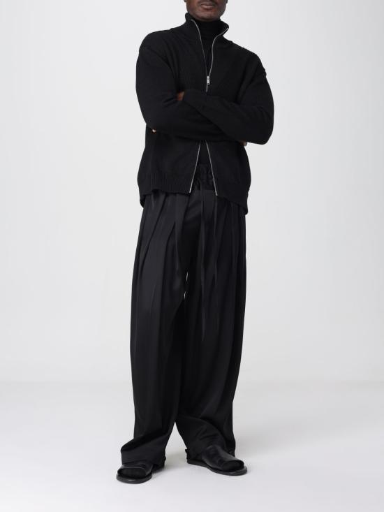 25FW 질샌더 집업 니트 J22HP0039J14775 001 Black - JIL SANDER