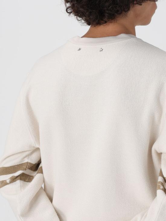 25FW 골든구스 앞면 프린트 화이트 코튼 스웨트셔츠 GMP01223P00213511616 White - GOLDEN GOOSE