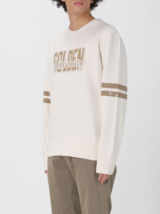 25FW 골든구스 앞면 프린트 화이트 코튼 스웨트셔츠 GMP01223P00213511616 White - GOLDEN GOOSE