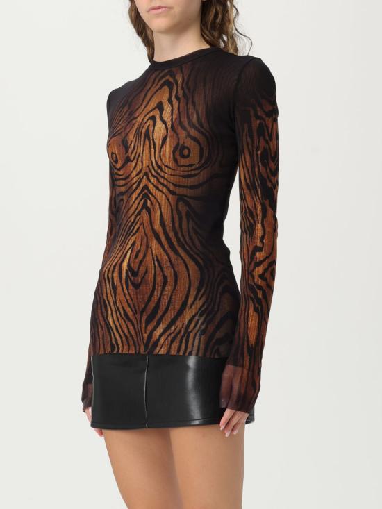 25FW 장 폴 고티에 긴팔 티셔츠 2503WTO335M002P 0060 Brown - JEAN PAUL GAULTIER