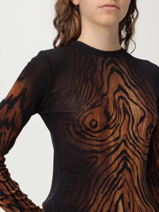 25FW 장 폴 고티에 긴팔 티셔츠 2503WTO335M002P 0060 Brown - JEAN PAUL GAULTIER