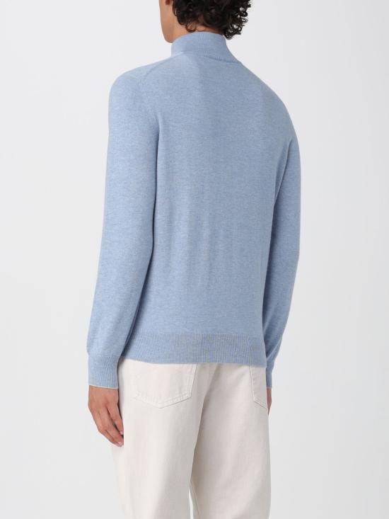 25FW 브루넬로 쿠치넬리 집업 니트 M2200124 CFF33 Gnawed Blue - BRUNELLO CUCINELLI