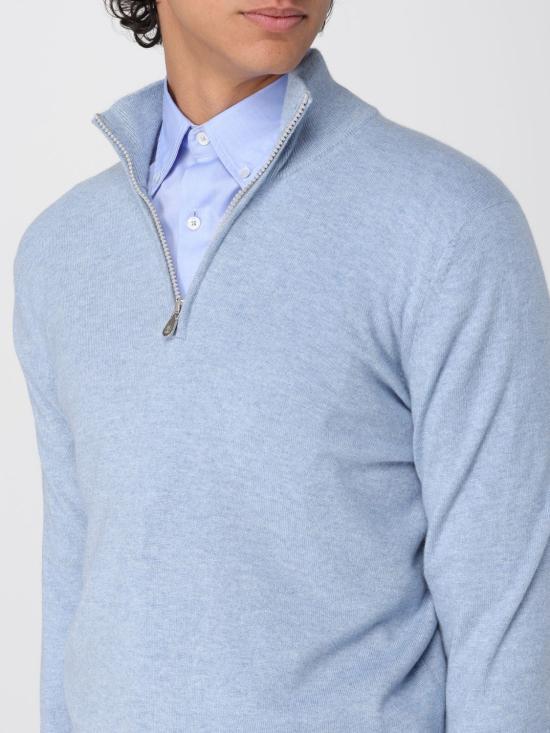 25FW 브루넬로 쿠치넬리 집업 니트 M2200124 CFF33 Gnawed Blue - BRUNELLO CUCINELLI