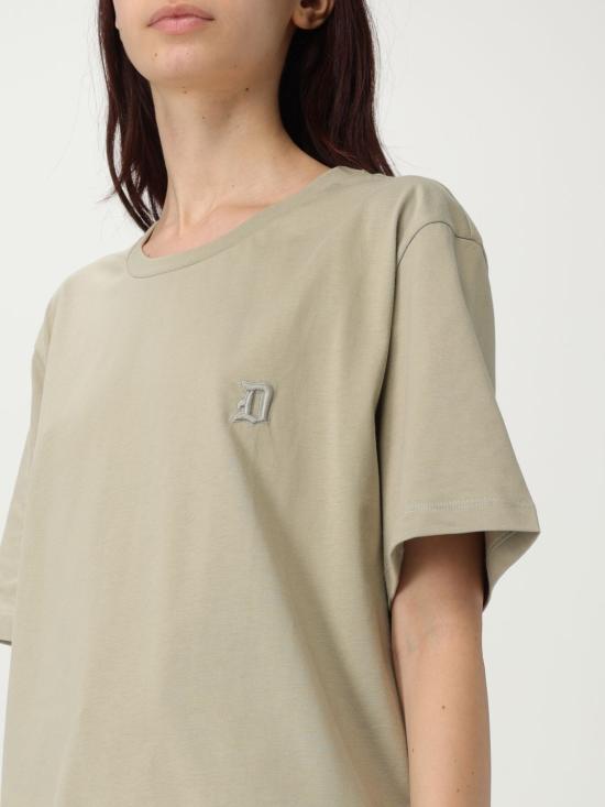 25FW 돈답 반팔 티셔츠 US198JF0309UFS6 654 Sage - DONDUP