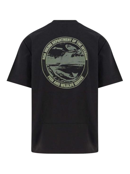 25SS 로아 반팔 티셔츠 RBMW0436JY41BLK0001 BLACK DOM - ROA