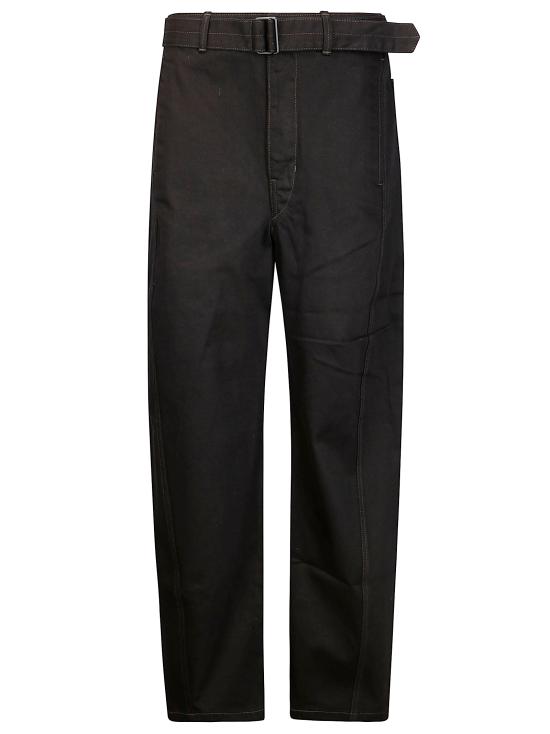 26FW 르메르 트위스트 벨티드 팬츠 PA326LD1055 BK999 BLACK