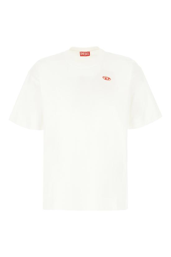 25FW 디젤 반팔 티셔츠 A185350AIJU 141 WHITE