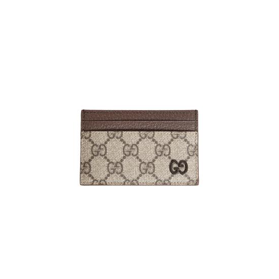 25FW 구찌 바이컬러 GG 카드 케이스 768248FACQC9773 BEIGE DOM