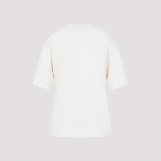 25FW 르메르 반팔 티셔츠 TO1440 LJ1016 WH048 LIGHT CREAM WHITE - LEMAIRE