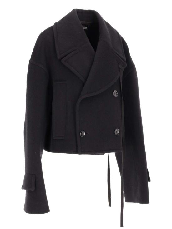 25FW 앤 드뮐미스터 코트 B0012238FA510099 Black - ANN DEMEULEMEESTER
