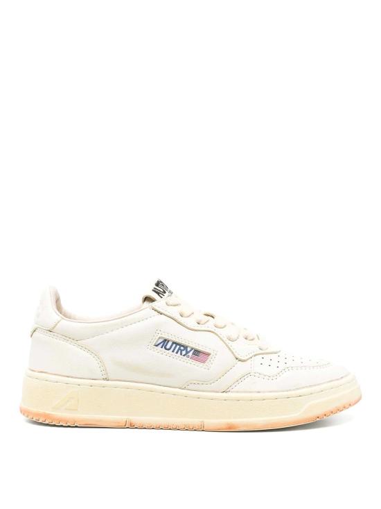 25SS 오트리 슈퍼 빈티지 메달리스트 로우 레더 스니커즈 AVLWGI01 White