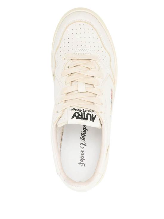 25SS 오트리 슈퍼 빈티지 메달리스트 로우 레더 스니커즈 AVLWGI01 White - AUTRY