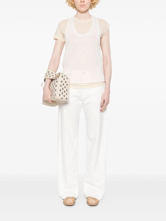  핑코 민소매 티셔츠 105152A2LSZC1 Beige - PINKO