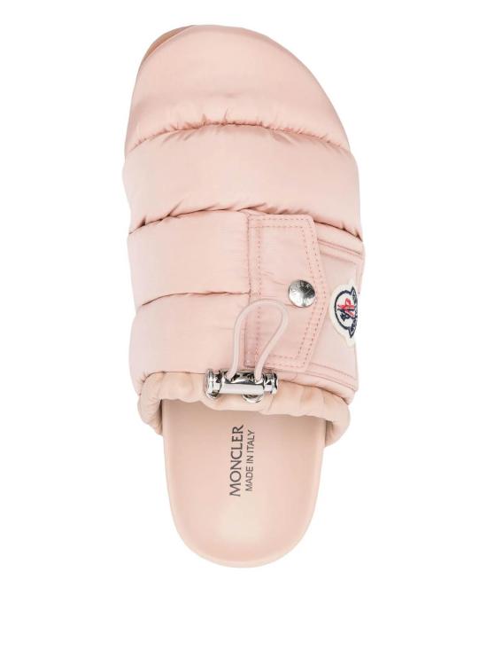  몽클레어 몬 포켓 패딩 레더 뮬 K109B4M00040M508051J Light Pink - MONCLER