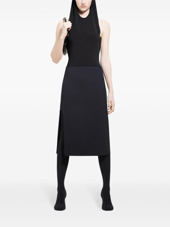 25FW 쿠레쥬 바디수트 티셔츠 424JBD108PL01599999 Black - COURREGES