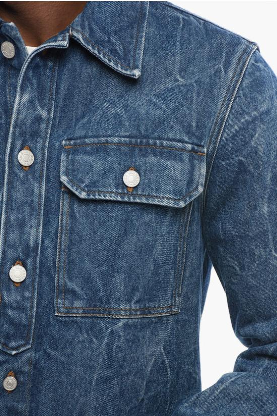  드리스 반 노튼 데님 셔츠 241 020724 8448 504 Blue - DRIES VAN NOTEN