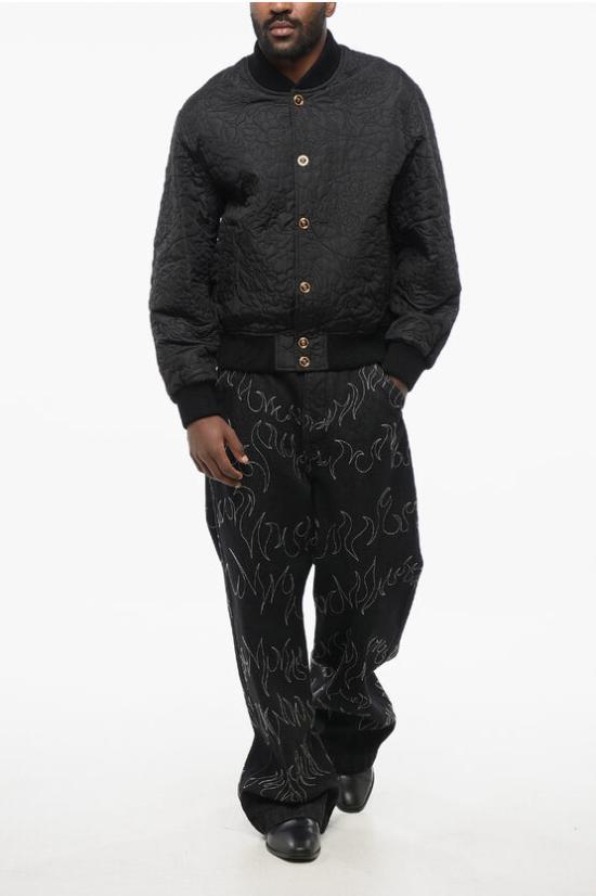  베르사체 봄버 자켓 1013890 1A10021 1B000 Black - VERSACE