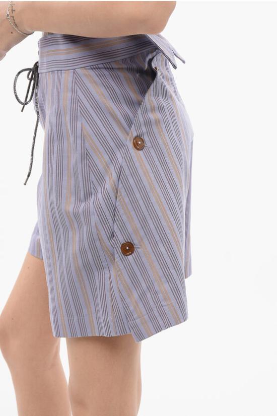  비비안웨스트우드 숏팬츠 1F01000NW003P O213 Violet - VIVIENNE WESTWOOD