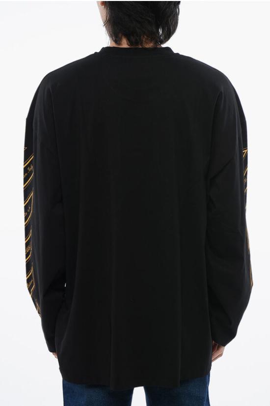  오프화이트 긴팔 티셔츠 OMAB091S24JER0031022 Black - OFF WHITE