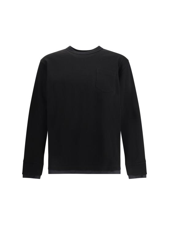 25FW 사카이 긴팔 티셔츠 2503795M 001 BLACK