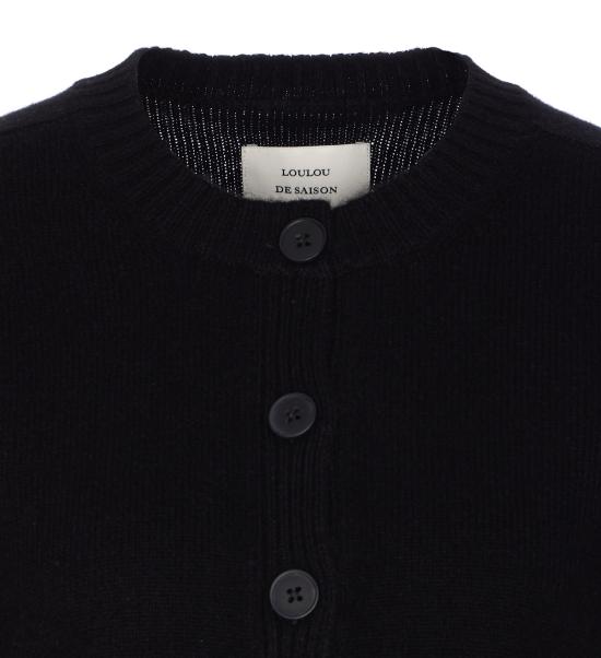 25FW 루루 드 세종 가디건 ZEPHIR LDS BLACK Black - LOULOU DE SAISON
