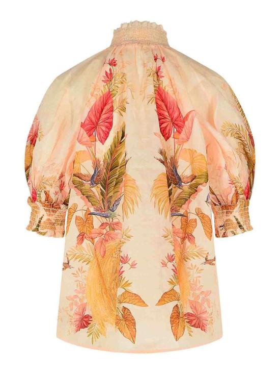 25FW 짐머만 블라우스 4556TSS253CREAMPALM Cream - ZIMMERMANN