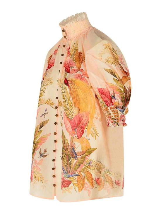 25FW 짐머만 블라우스 4556TSS253CREAMPALM Cream - ZIMMERMANN