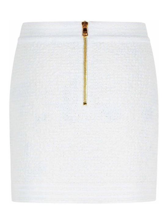 25FW 발망 숏 원피스 FF1LB015KI740FA White - BALMAIN