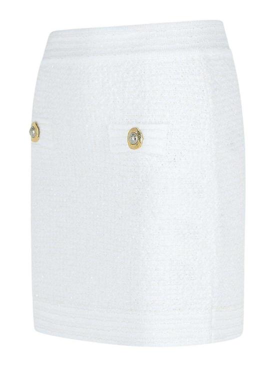 25FW 발망 숏 원피스 FF1LB015KI740FA White - BALMAIN