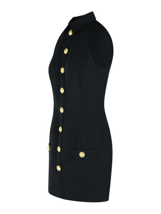 25FW 발망 미디 스커트 FF1R5131WC090PA Black - BALMAIN