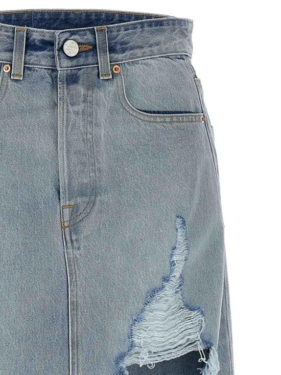  베트멍 미디 스커트 WA66SK510LLIGHTBLUE Blue - VETEMENTS