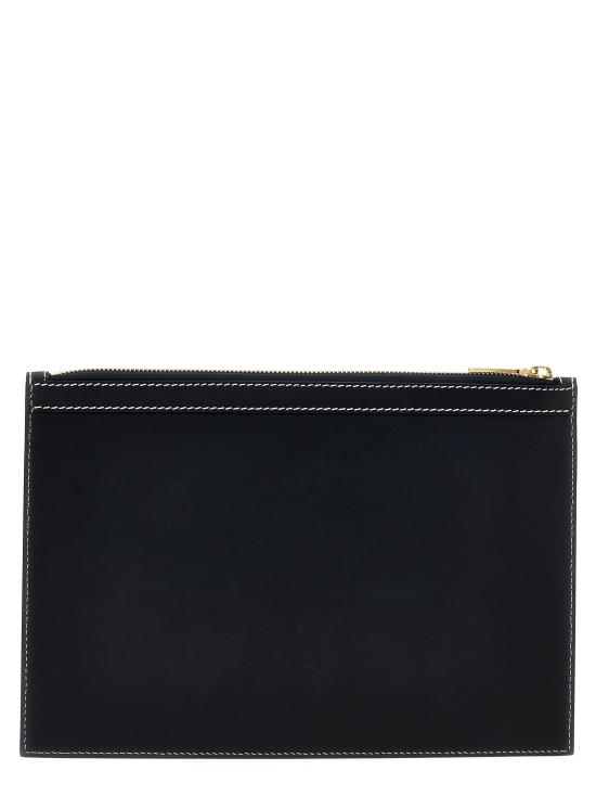 톰브라운 바체타 레더 스몰 도큐먼트 홀더 MAC019LL0044415 Blue - THOM BROWNE