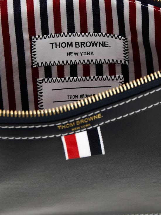  톰브라운 바체타 레더 스몰 도큐먼트 홀더 MAC019LL0044415 Blue - THOM BROWNE