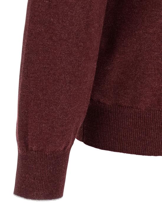 25FW 브루넬로 쿠치넬리 폴로 티셔츠 M2200295CEG54 Bordeaux - BRUNELLO CUCINELLI