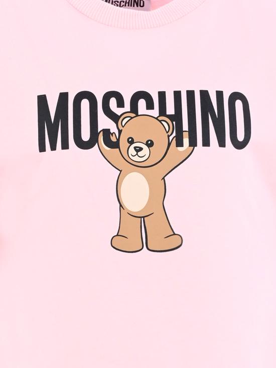 25FW [키즈] 모스키노 티셔츠 HMM05G LAA10 50209 PINK - MOSCHINO