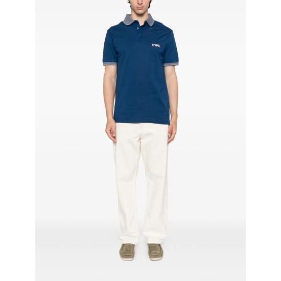 25FW 엠포리오 아르마니 폴로 티셔츠 AF12955 EM002992 UB079 BLUE - EMPORIO ARMANI