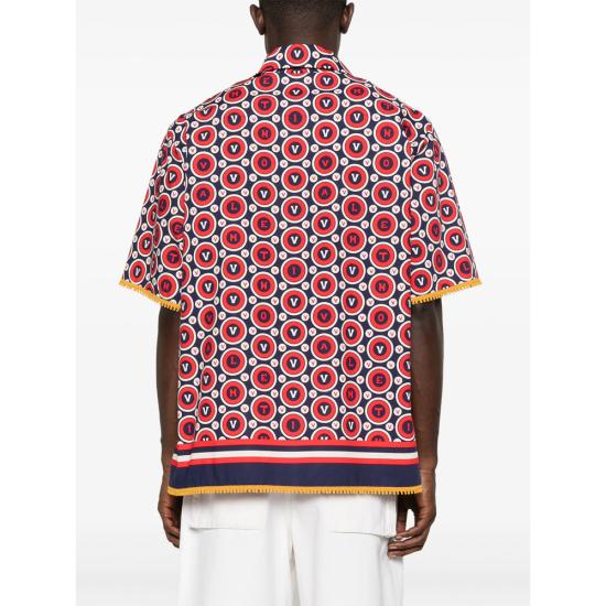 25FW 발렌티노 가라바니 반팔 셔츠 7V3AA111AYQ CLQ RED BLUE - VALENTINO GARAVANI