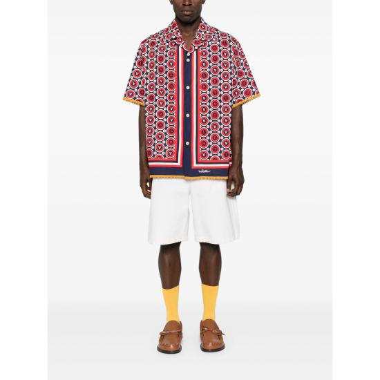 25FW 발렌티노 가라바니 반팔 셔츠 7V3AA111AYQ CLQ RED BLUE - VALENTINO GARAVANI