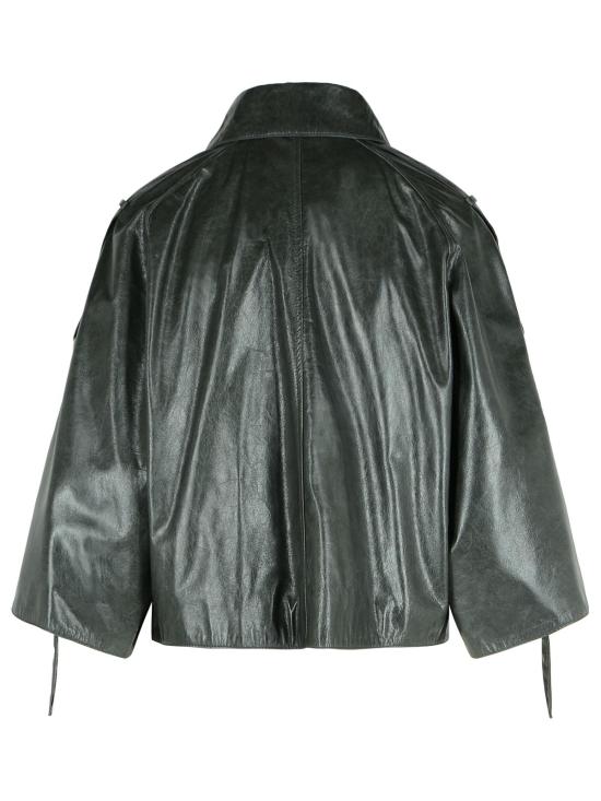 25FW 막스마라 가죽 자켓 2521446031001 Grey - MAX MARA